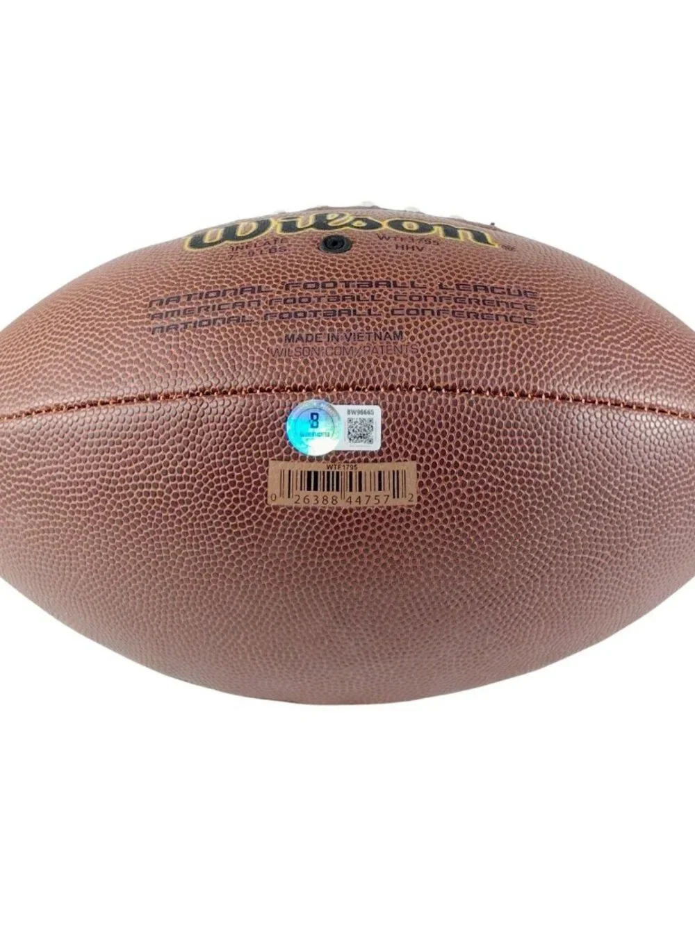 Malcolm Butler Signed Wilson NFL Football Patriots SB XLIX Hero BAS COA